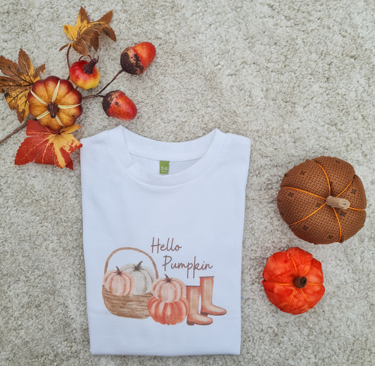 Hello Pumpkin  Long Sleeved T- Shirt