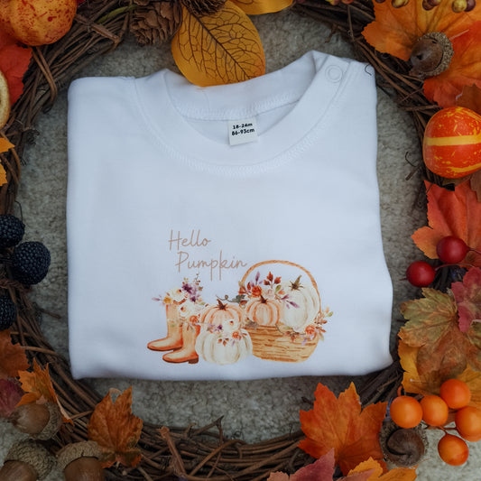 Hello Pumpkin Floral T- Shirt