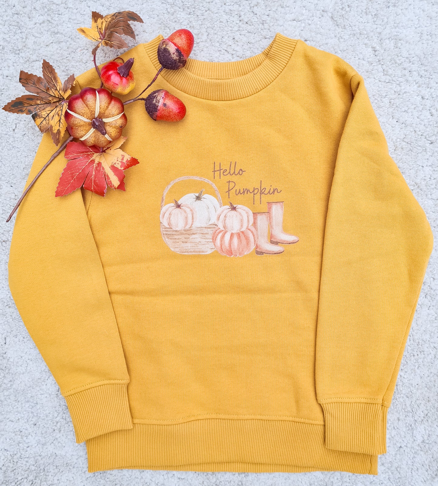 Hello Pumpkin Mustard Jumper