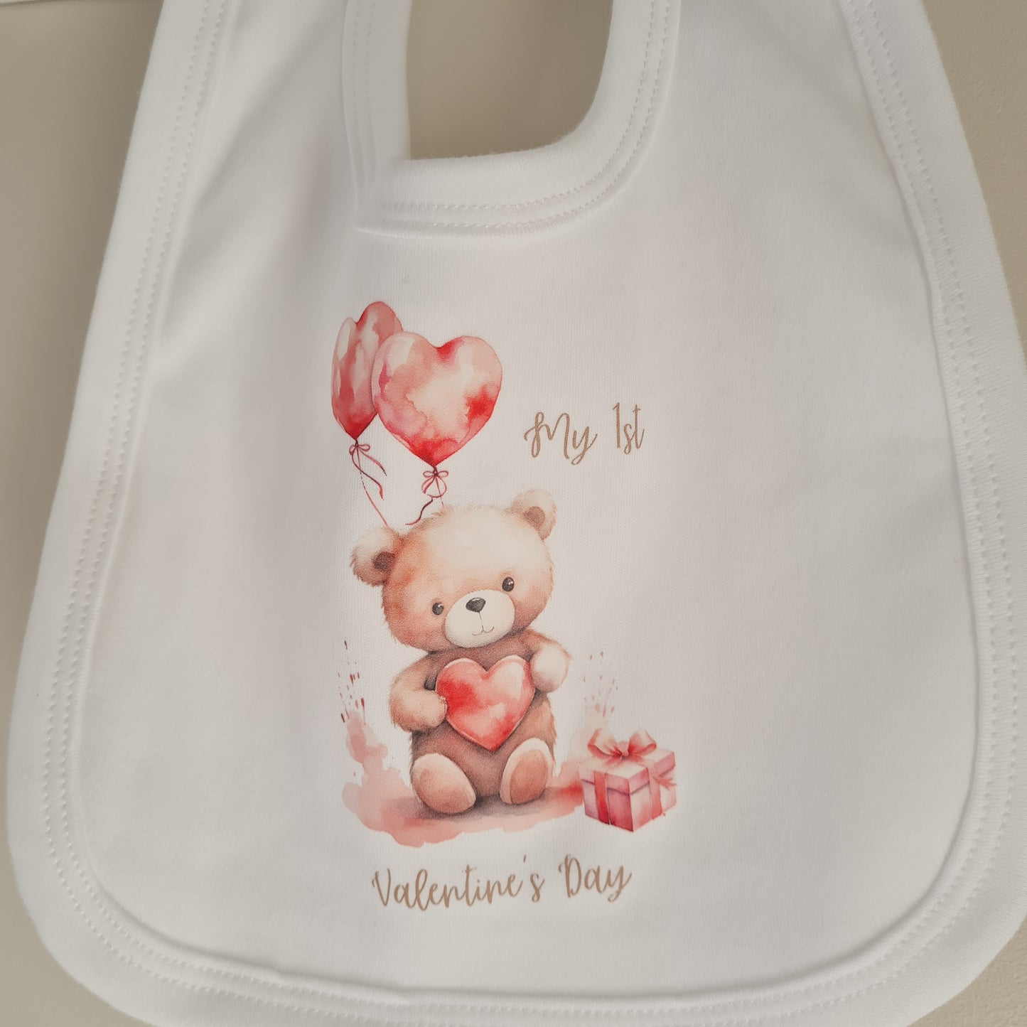 My 1st Valentine's Day Bib