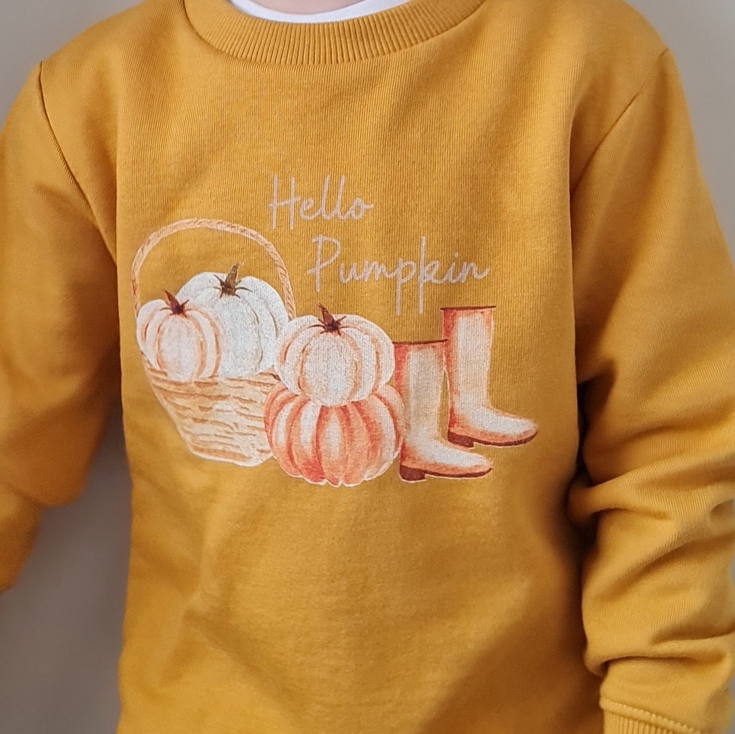 Hello Pumpkin Mustard Jumper